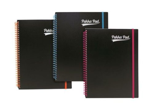 Spirálfüzet, A4+, vonalas, 100 lap, PUKKA PAD, Neon notepad (PUPN7662V)