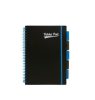 Spirálfüzet, A4, vonalas, 100 lap, PUKKA PAD, Neon black project book (PUPN7664V)