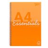Spirálfüzet, A4, vonalas, 80 lap, PUKKA PAD Unipad Essentials Jotta, vegyes (PUPUEJA4)