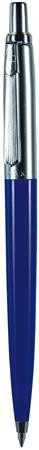 Golyóstoll, 0,8 mm, nyomógombos, sötétkék tolltest, PAX, kék (PX4030204)
