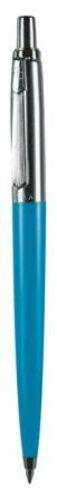 Golyóstoll, 0,8 mm, nyomógombos, középkék tolltest, PAX, kék (PX4030404)