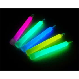   Sötétben világító rúd, 15x1,5 cm, műanyag, neon szín (PY15150)