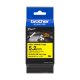 Zsugorcső, feliratozógéphez, 5,2 mm x 1,5 m, BROTHER HSe-611E, sárga-fekete (QPTHSE611E)