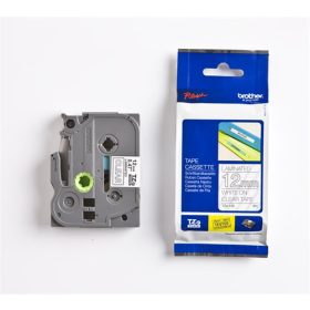   Feliratozógép szalag, 12 mm x 8 m, BROTHER, TZe-135, víztiszta-fehér (QPTTZ135)