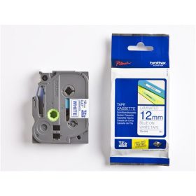   Feliratozógép szalag, 12 mm x 8 m, BROTHER, TZe-233 fehér-kék (QPTTZ233)