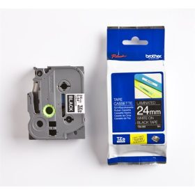   Feliratozógép szalag, 24 mm x 8 m, BROTHER, TZe-355 fekete-fehér (QPTTZ355)