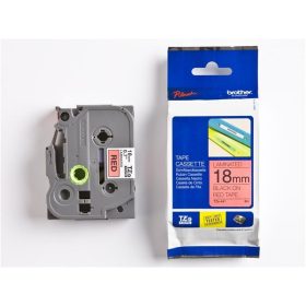   Feliratozógép szalag, 18 mm x 8 m, BROTHER, TZe-441 piros-fekete (QPTTZ441)