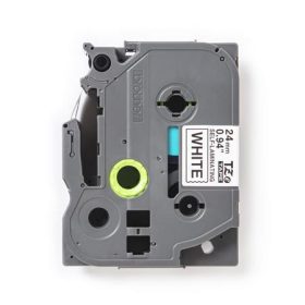   Feliratozógép szalag, önlamináló, 24 mm x 8 m, BROTHER TZe-SL251, fehér-fekete (QPTTZESL251)