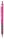 Golyóstoll, 0,8 mm, nyomógombos, neon rózsaszín  tolltest, rOtring Tikky, kék (R2205342)
