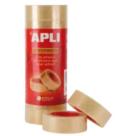   Ragasztószalag, 19 mm x 33 m, APLI Transparent, átlátszó (RA12490)