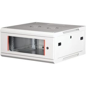   Rack szekrény, fali, 19, 4U, lapraszerelt, LANDE PROlineB, szürke (RASLN05)