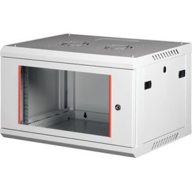   Rack szekrény, fali, 19, 6U, lapraszerelt, LANDE PROlineB, szürke (RASLN06)