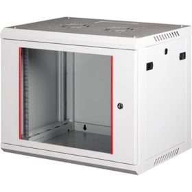   Rack szekrény, fali, 19, 9U, lapraszerelt, LANDE PROlineB, szürke (RASLN08)