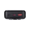 Power bank, beépített kábellel, 20.000mAh, RIVACASE VA2221, fekete (RHAVA2221)