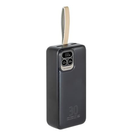 Hordozható akkumulátor, 30000mAh, QC/PD 20W, RIVACASE VA2585 (RHAVA2585)