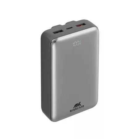 Power bank, beépített kábellel, 20.000mAh, RIVACASE VA2612 (RHAVA2612)