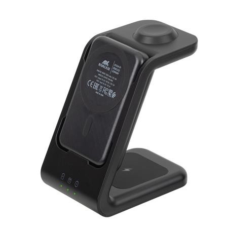 Töltőállomás, vezeték nélküli, mágneses, 5000mAh, RIVACASE VA4917 (RHAVA4917)