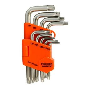 Torx kulcs készlet, 9 darabos, FISCHER DAREX (RM0199919)