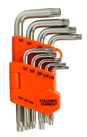 Torx kulcs készlet, 9 darabos, FISCHER DAREX (RM0199919)