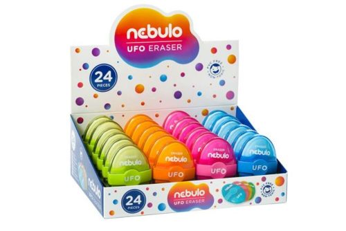 Radír, műanyag tokos, NEBULO UFO (RNEBRUFO)