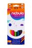 Színes ceruza készlet, háromszögletű,  NEBULO, 12 különböző szín (RNEBSZC12H)