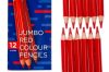 Színes ceruza, háromszögletű, jumbo, NEBULO, piros (RNEBSZCJP)