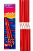 Színes ceruza, háromszögletű, NEBULO, piros (RNEBSZCP)
