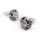 Fülbevaló, fekete csipke mintás SWAROVSKI&reg; kristállyal, 8mm, ART CRYSTELLA&reg; (RSWF0035)