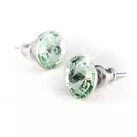   Fülbevaló, almazöld SWAROVSKI&reg; kristállyal, csúcsos, 8mm, ART CRYSTELLA&reg; (RSWF041)