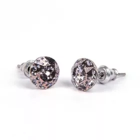   Fülbevaló, antikolt arany SWAROVSKI&reg; kristállyal, 8mm, ART CRYSTELLA&reg; (RSWF043)
