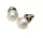 Fülbevaló, félgömb, gyöngyházfehér SWAROVSKI&reg; gyöngyből, 8mm, ART CRYSTELLA&reg; (RSWF046)