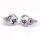 Fülbevaló, fehér SWAROVSKI® kristállyal, csúcsos, 8mm, ART CRYSTELLA® (RSWF060)