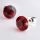 Fülbevaló, siam sötét piros SWAROVSKI® kristállyal, 8mm, ART CRYSTELLA® (RSWF061)