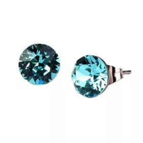   Fülbevaló, light türkíz SWAROVSKI&reg; kristállyal, 8 mm, ART CRYSTELLA&reg; (RSWF066)