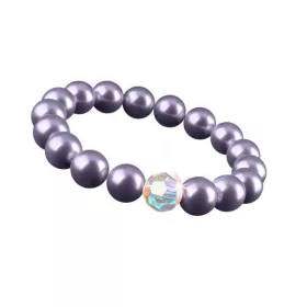   Karkötő, halványlila SWAROVSKI® gyöngyből, színjátszós fehér kristállyal, 10 mm, ART CRYSTELLA® M (RSWK0078)