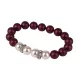 Karkötő, bíborlila-fehér SWAROVSKI&reg; gyöngyből, fehér rondella kristállyal, 10mm, ART CRYSTELLA&reg; M (RSWK0119)