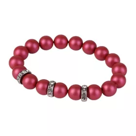   Karkötő, fénylő eper SWAROVSKI&reg;gyöngyből, fehér rondella kristállyal, 10mm, ART CRYSTELLA&reg; M (RSWK0121)