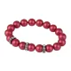 Karkötő, fénylő eper SWAROVSKI&reg;gyöngyből, fehér rondella kristállyal, 10mm, ART CRYSTELLA&reg; M (RSWK0121)