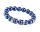 Karkötő, sötétkék SWAROVSKI&reg; gyöngyből, fehér rondella kristállyal, 10mm, ART CRYSTELLA&reg; M (RSWK0122)
