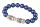 Karkötő, sötétkék-fehér SWAROVSKI&reg; gyöngyből, fehér rondella kristállyal, 10mm, ART CRYSTELLA&reg; M (RSWK0123)