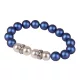 Karkötő, sötétkék-fehér SWAROVSKI&reg; gyöngyből, fehér rondella kristállyal, 10mm, ART CRYSTELLA&reg; M (RSWK0123)