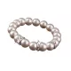Karkötő, gyöngyházfehér SWAROVSKI&reg; gyöngyből, fehér rondella kristállyal, 10mm, ART CRYSTELLA&reg; (RSWK0124)