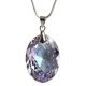 Nyaklánc, ovális formájú, ametiszt lila SWAROVSKI® kristállyal, 16 mm ART CRYSTELLA® (RSWL034)
