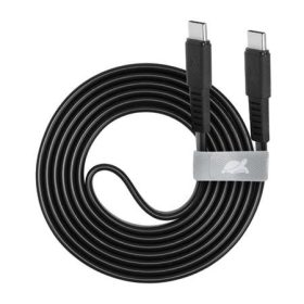   USB kábel, USB-C - USB-C, 1,2 m, RIVACASE PS6005, fekete (RUK6005B)