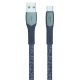 USB kábel, USB - USB-C, 1,2 m, RIVACASE PS6102, szürke (RUK6102GR)