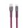 Usb kábel, USB - USB-C, 1,2 m, RIVACASE PS6102, piros (RUK6102RD)