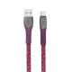Usb kábel, USB - USB-C, 1,2 m, RIVACASE PS6102, piros (RUK6102RD)