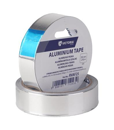 Alumíniumfólia szalag, 25 mm x 10 m, VICTORIA FACILITY (RVAF25)