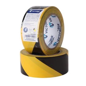   Padlójelölő szalag, 48 mm x 33 m, VICTORIA FACILITY, fekete-sárga (RVPJ48FS)