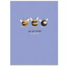   Füzet, tűzött, A4, vonalas, 80 lap, SHKOLYARYK Bee Different, vegyes (SB805245L)